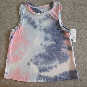 Wallflower Teen Tie-Dye Tank Top in Pink and Blue